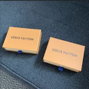 Set of (2) Louis Vuitton Storage Boxes 5” X 3.5”